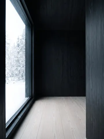 Das leere Nordische Hütte Set